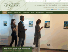 Tablet Screenshot of fletchergateartgallery.com